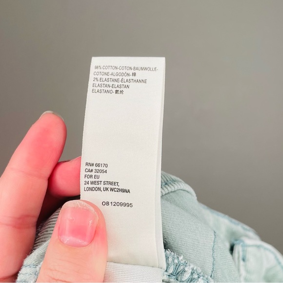 🌟SOLD🌟 Free People | CRVY Mint Corduroy Cord Lace Up Back Flare Jeans - Picture 11 of 12